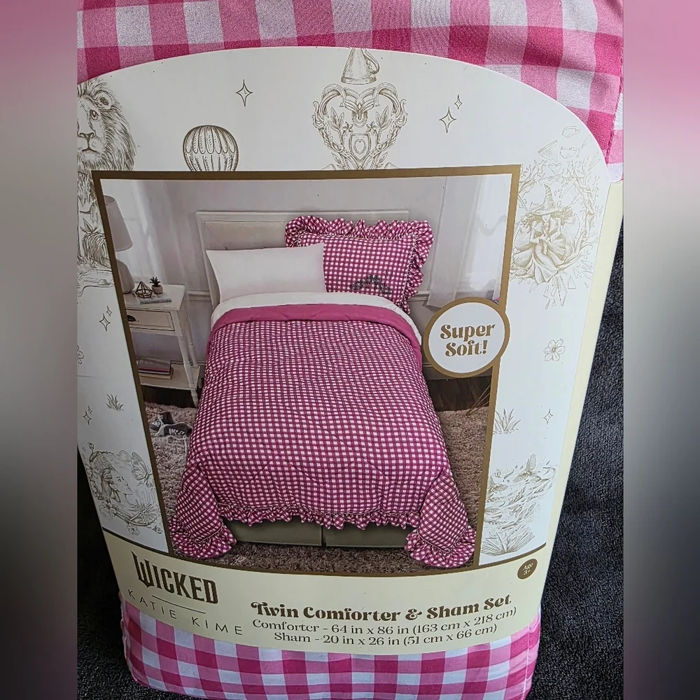 New Universal Wicked: For Good & Katie Kime Twin Comforter bedding set